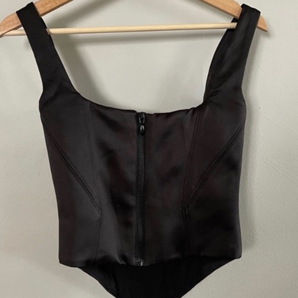 HOUSE OF CB Rafa Black Corset Top - Picture 2 of 3